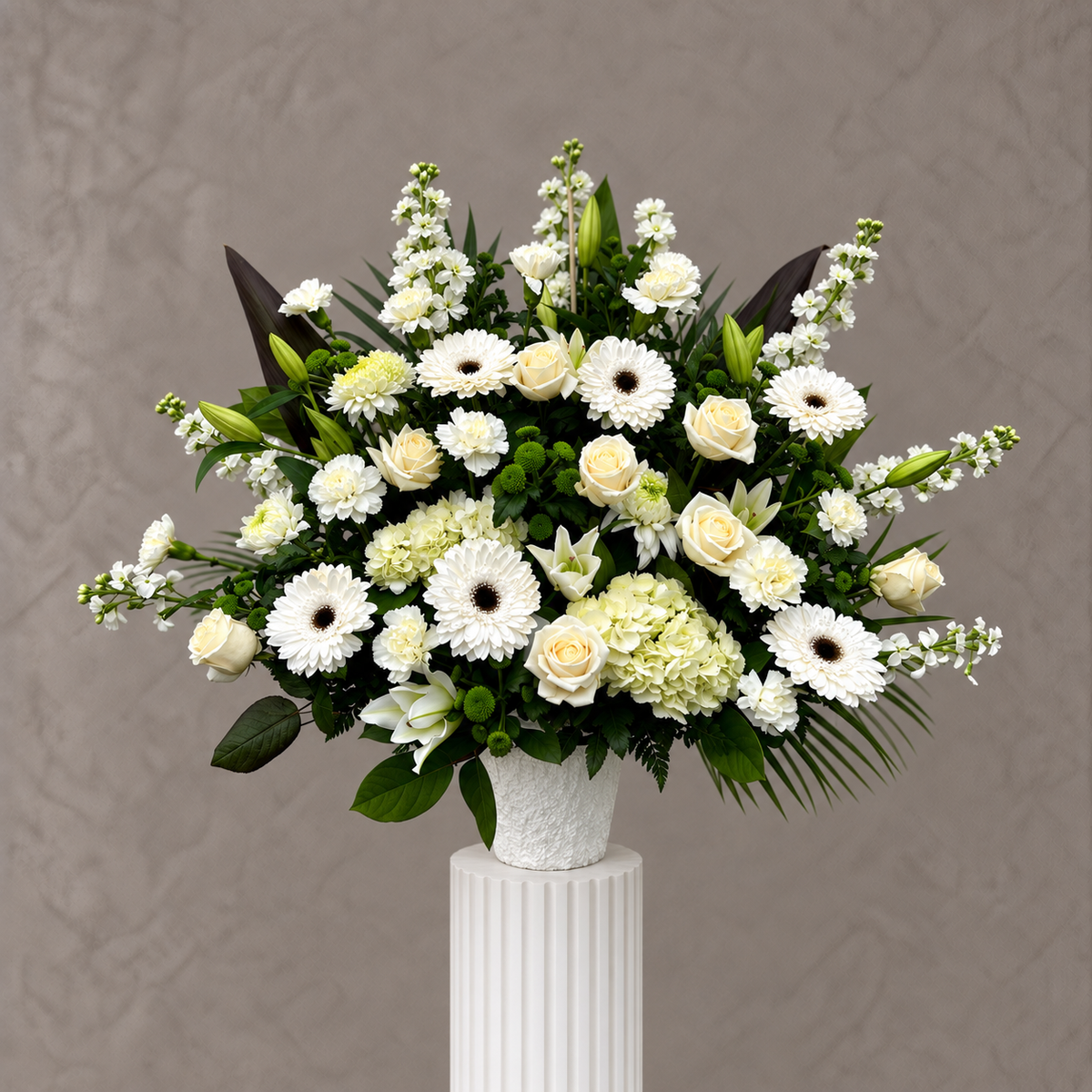 White and Green Arrangement