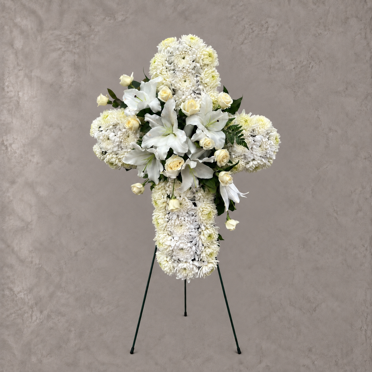 Peaceful Pure White Cross