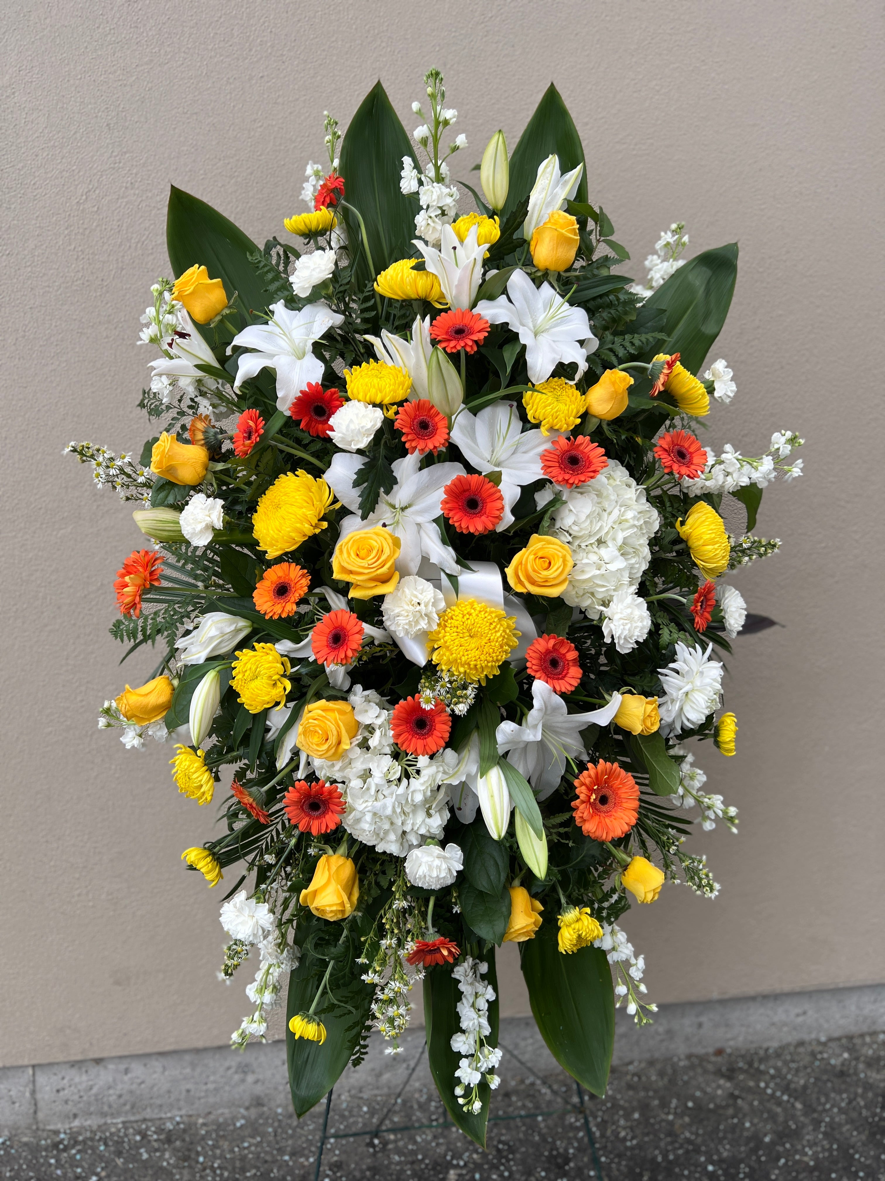 Orange Yellow and White