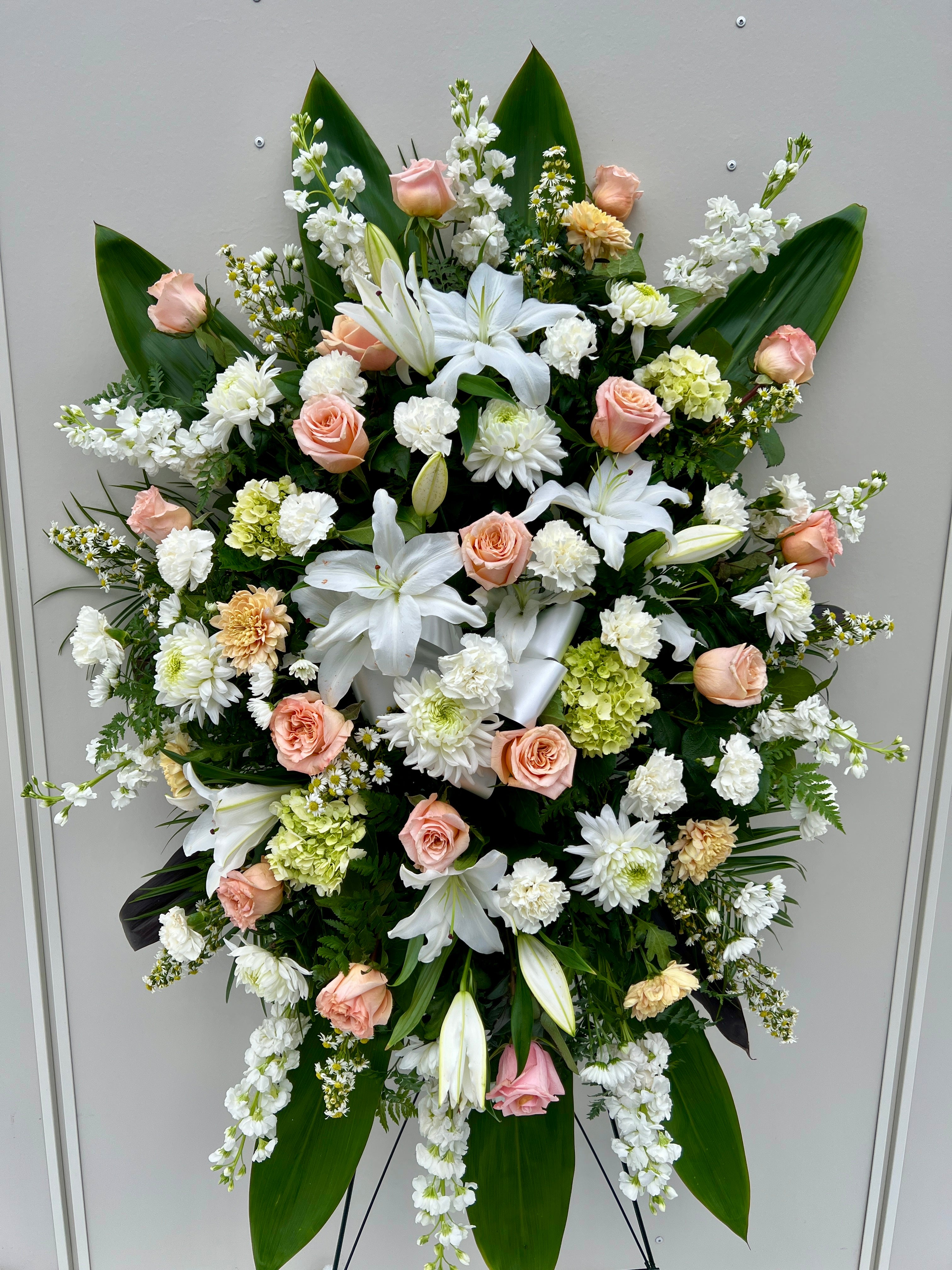White and Peach