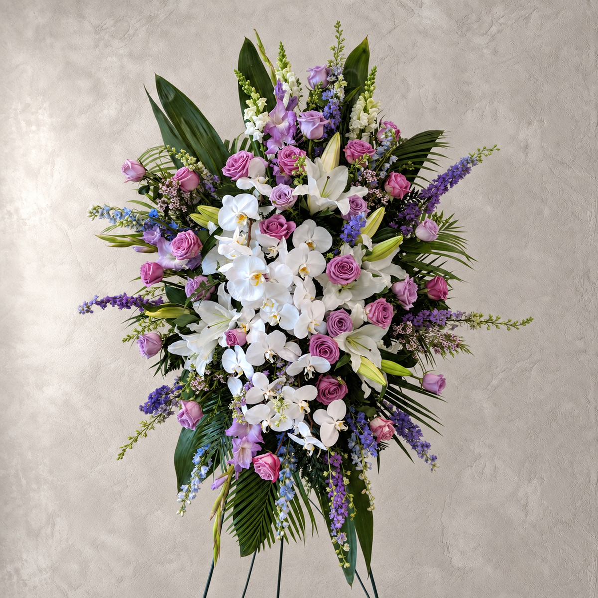 Lavender and White Standing Spray