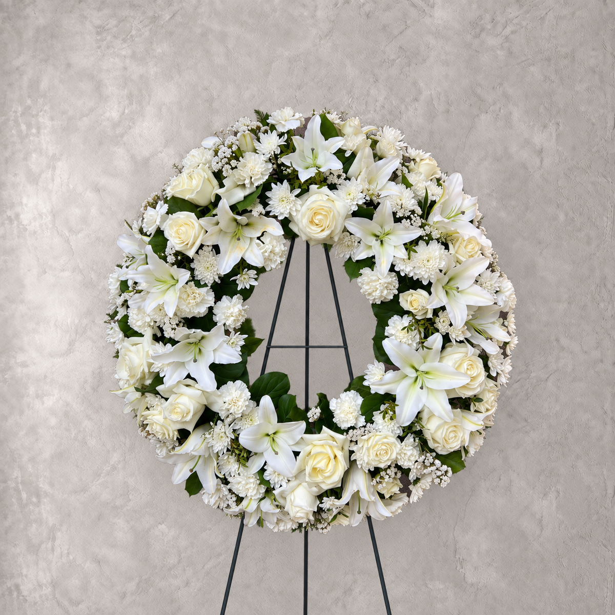 Classic All White Wreath