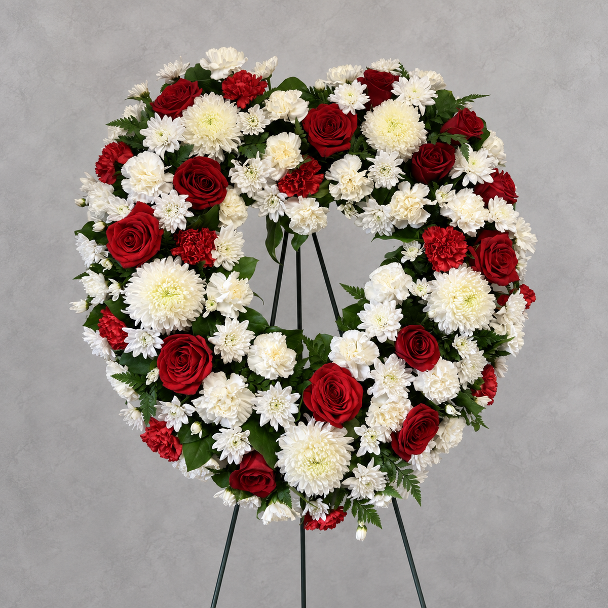 Red and White Open Heart