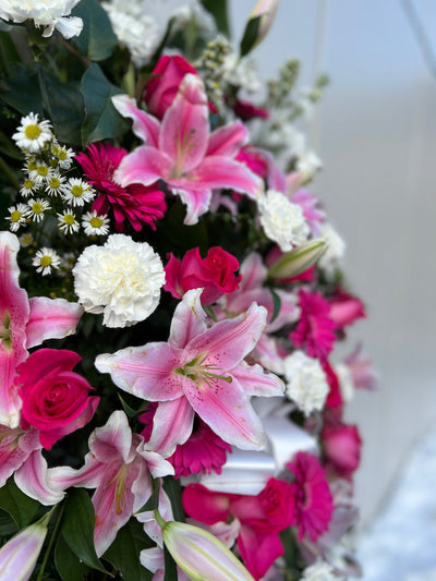 Large Pink and White