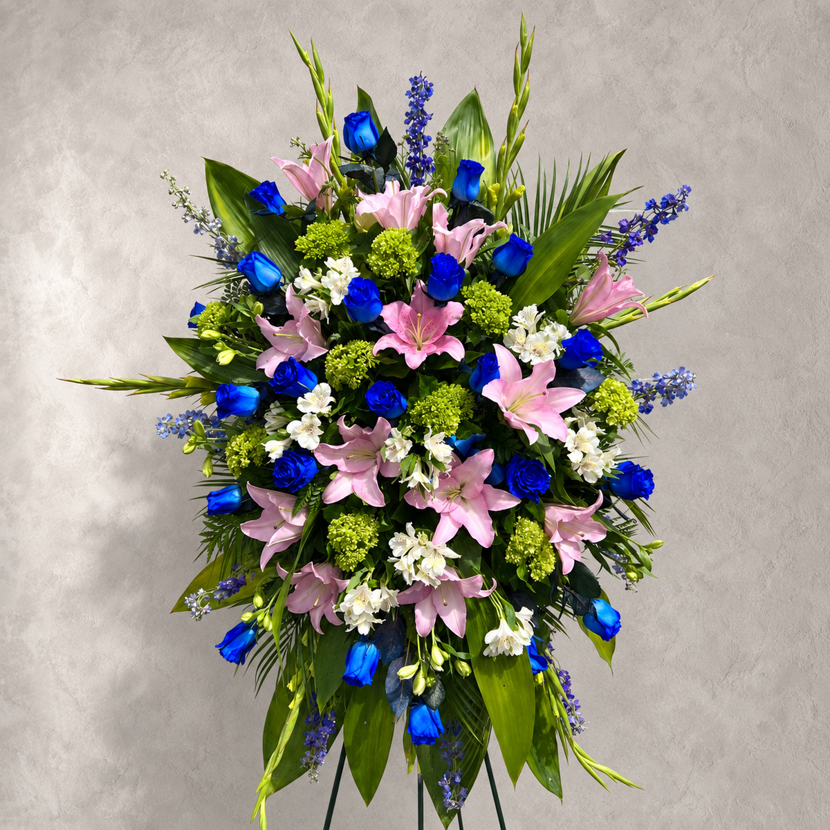 Blue and Pink Standing Spray